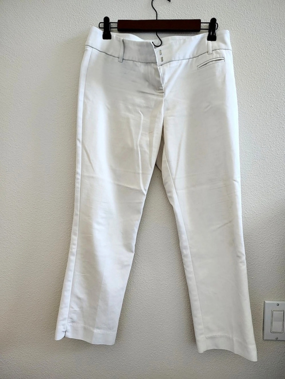 Van Heusen Straight Leg White Pants
